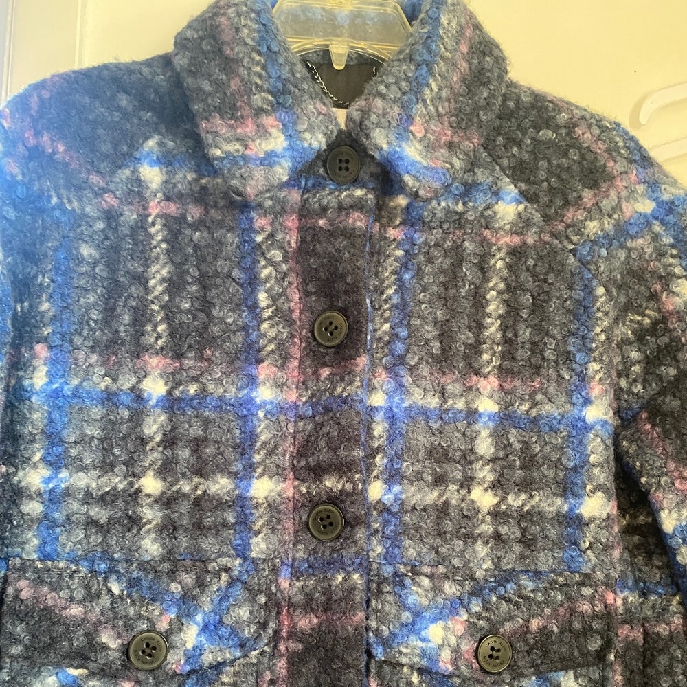 Calvin Klein wooled-like texture jacket